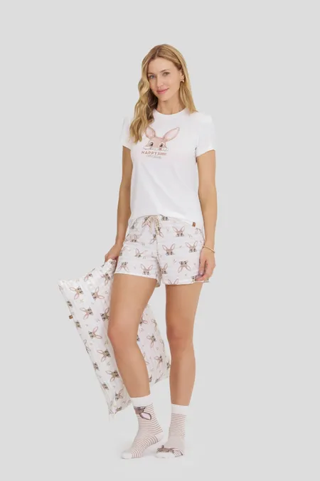 Coleção Doce Conexão - Tal Mãe Tal Filha(o) - Pijama Curto MÃE - Imagem 3